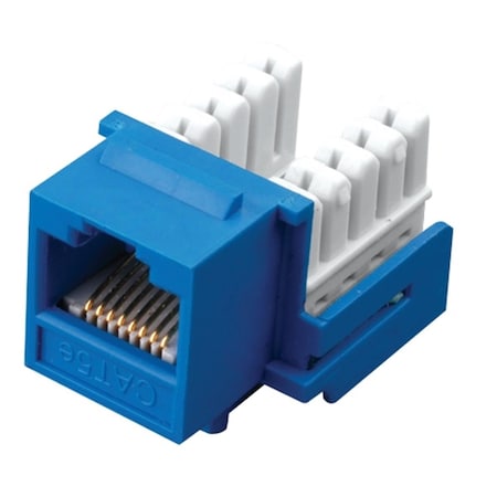 Vanco Vanco CAT5e RJ45 90 Degree Keystone Jack 110 Style Blue - 820556